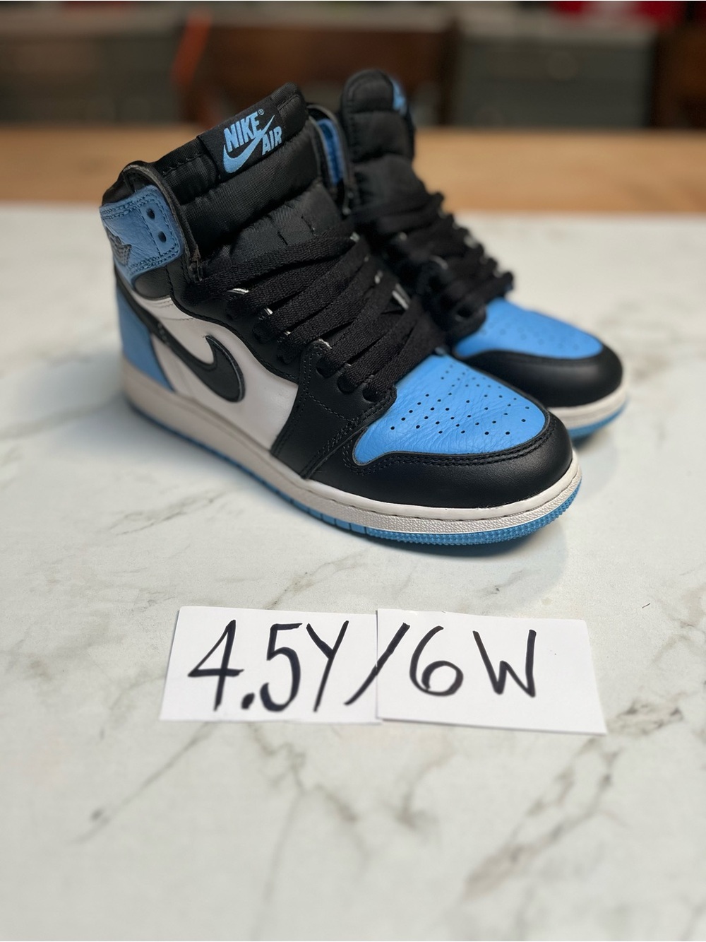 Nike Kids' Air Jordan 1 High OG- Black/Blue/White